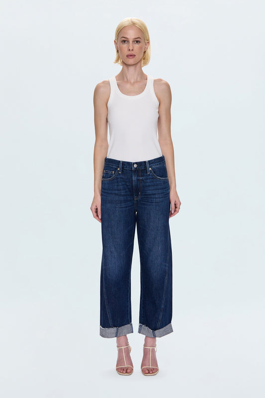 Kacey Mid Rise Cuffed Straight Jean - Cultivate
