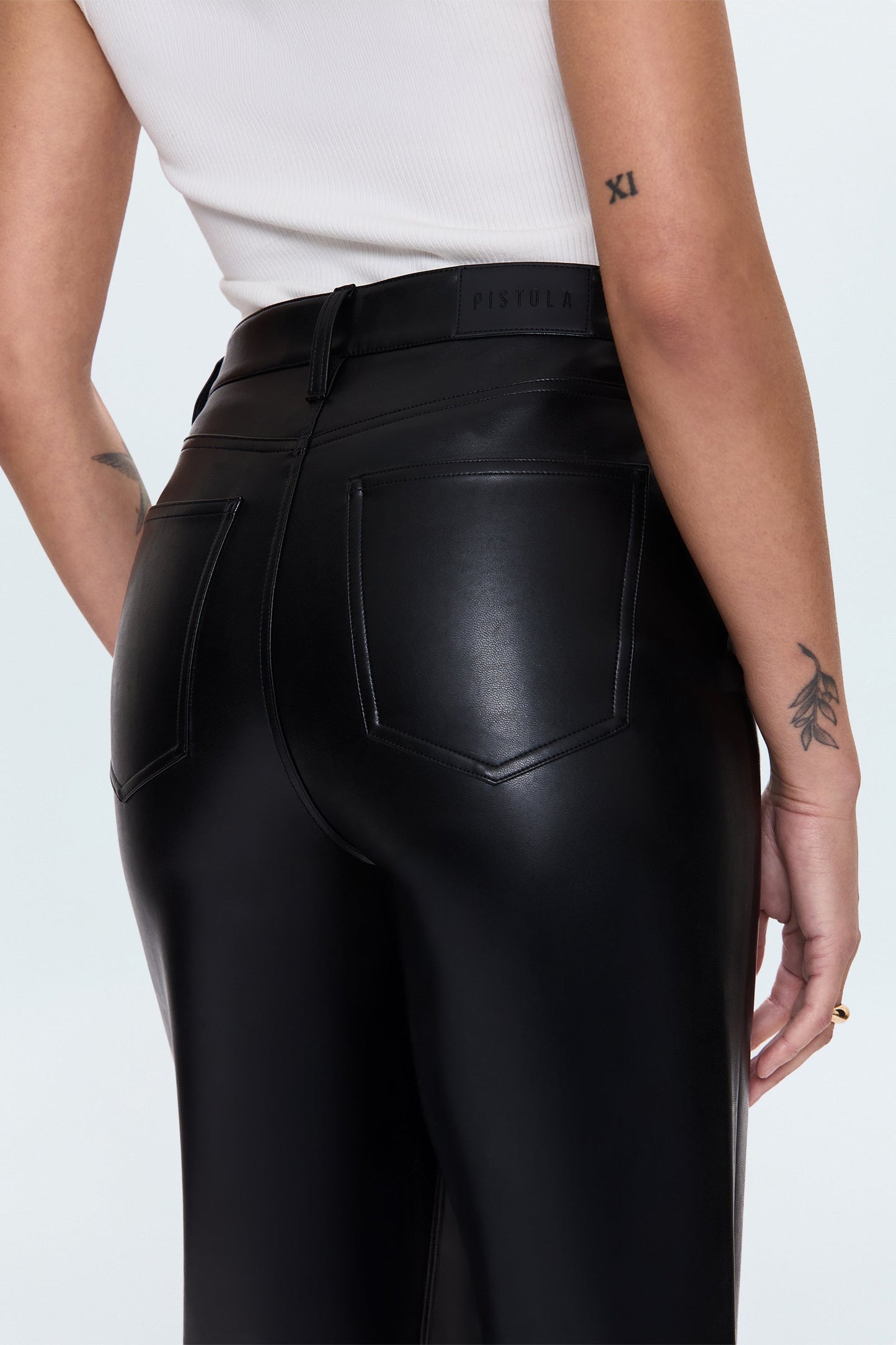 Cassie Super High Rise Straight Pant - Onyx
