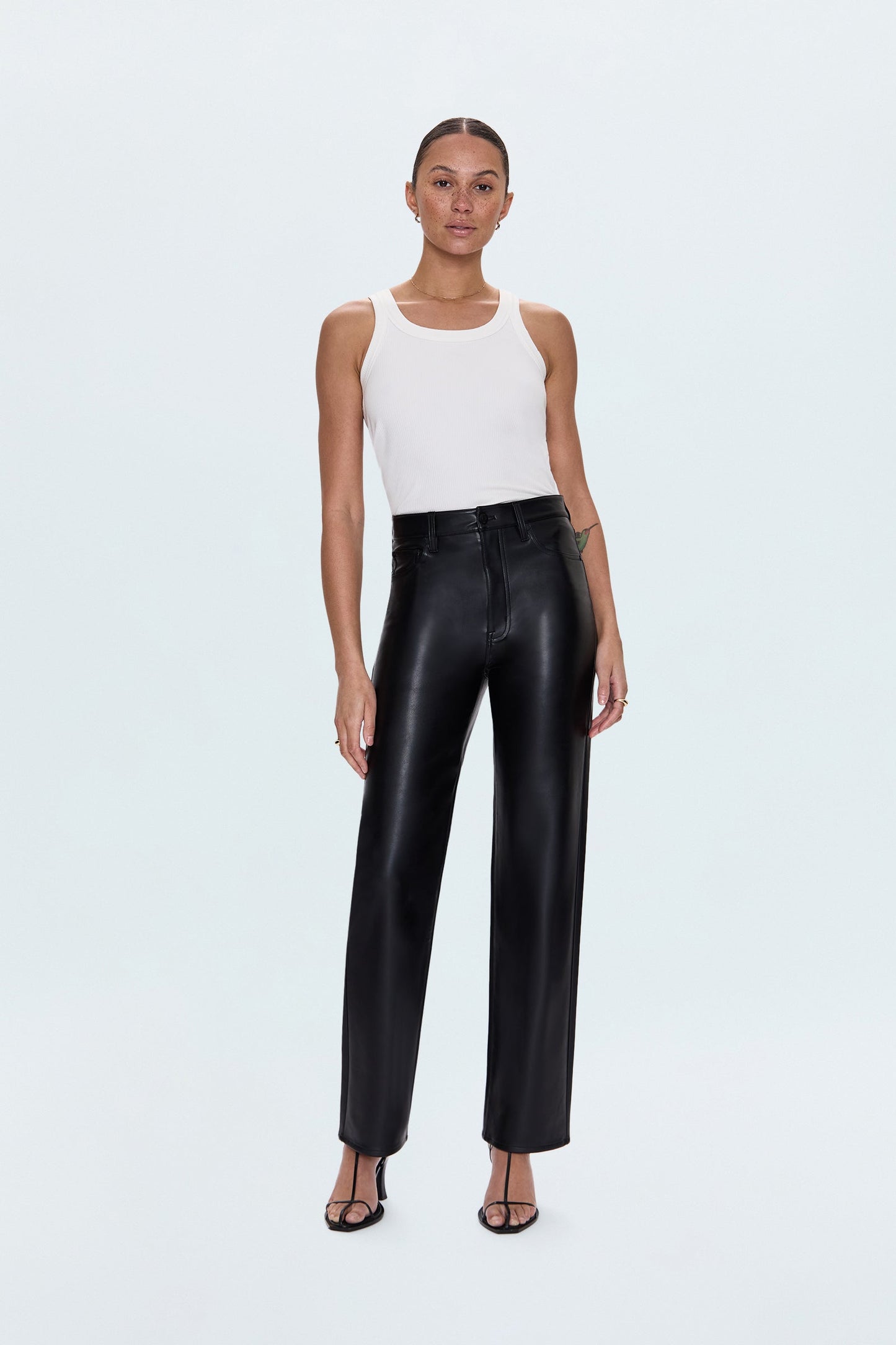 Cassie Super High Rise Straight Pant - Onyx
