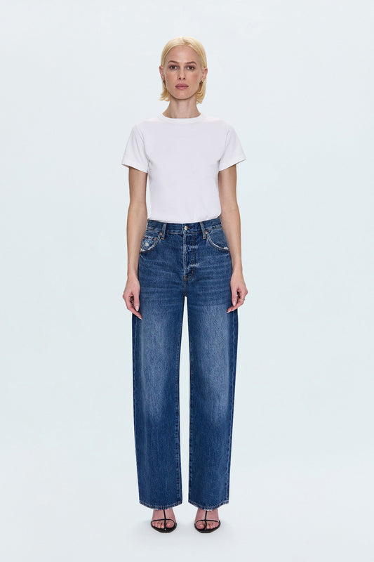 Tate High Rise Bowed Wide Leg Jean - Fulton