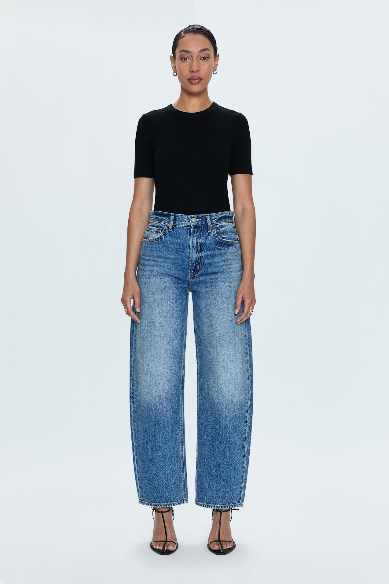 Wes High Rise Barrel Jean - Spectacle