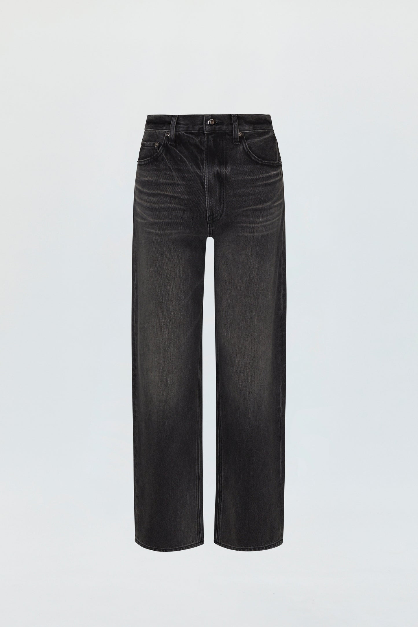 Wes High Rise Barrel Jean - Caviar
