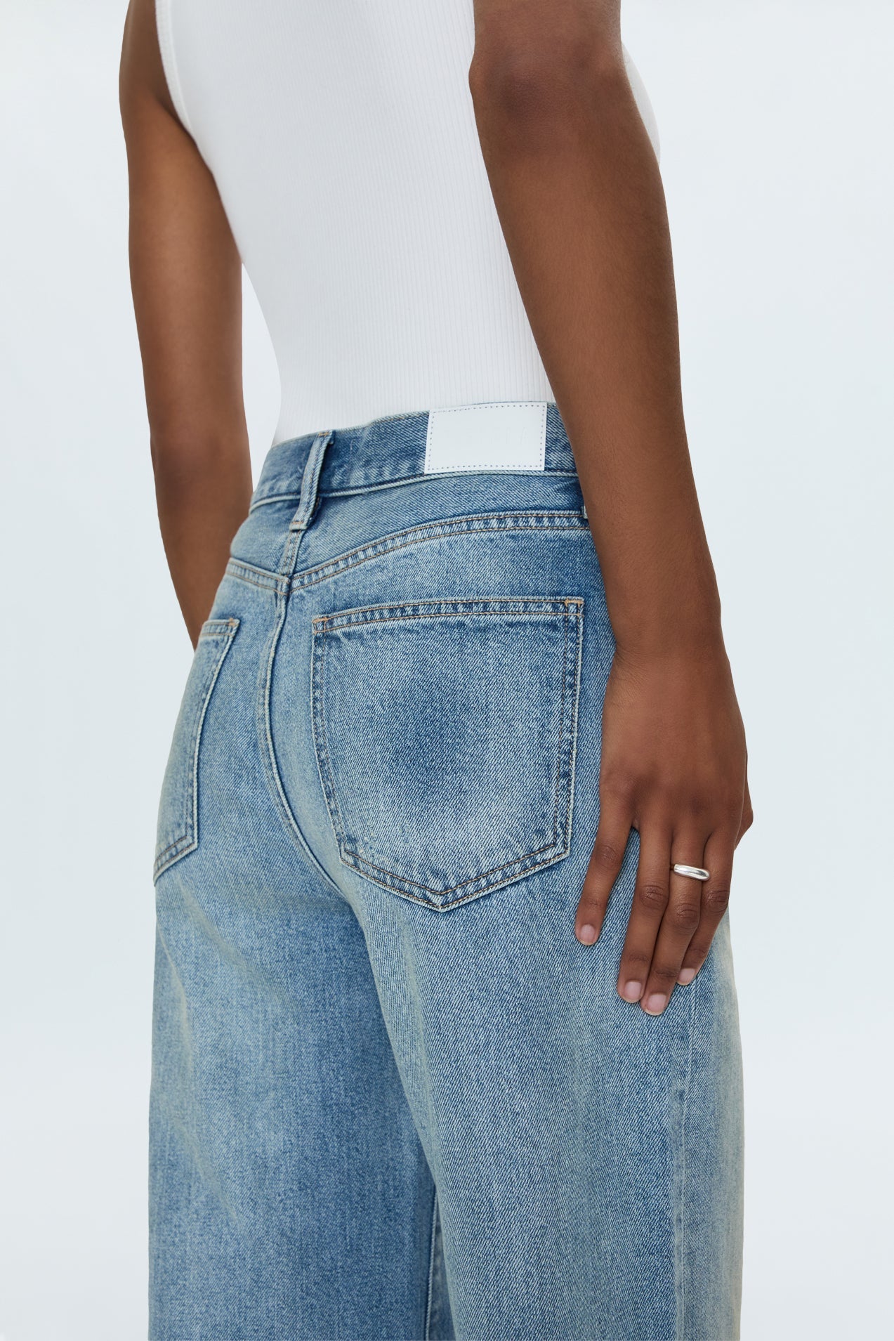 Hendrix High Rise Baggy Jean - Apprentice Distressed