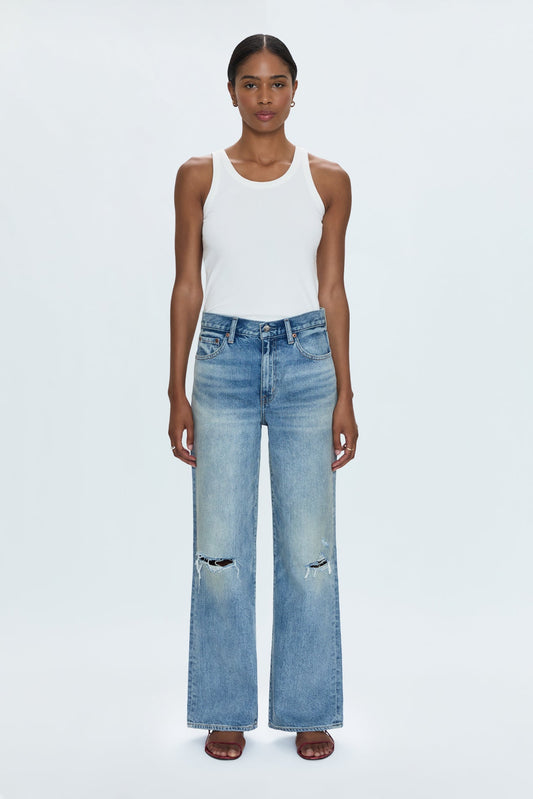 Hendrix High Rise Baggy Jean - Apprentice Distressed