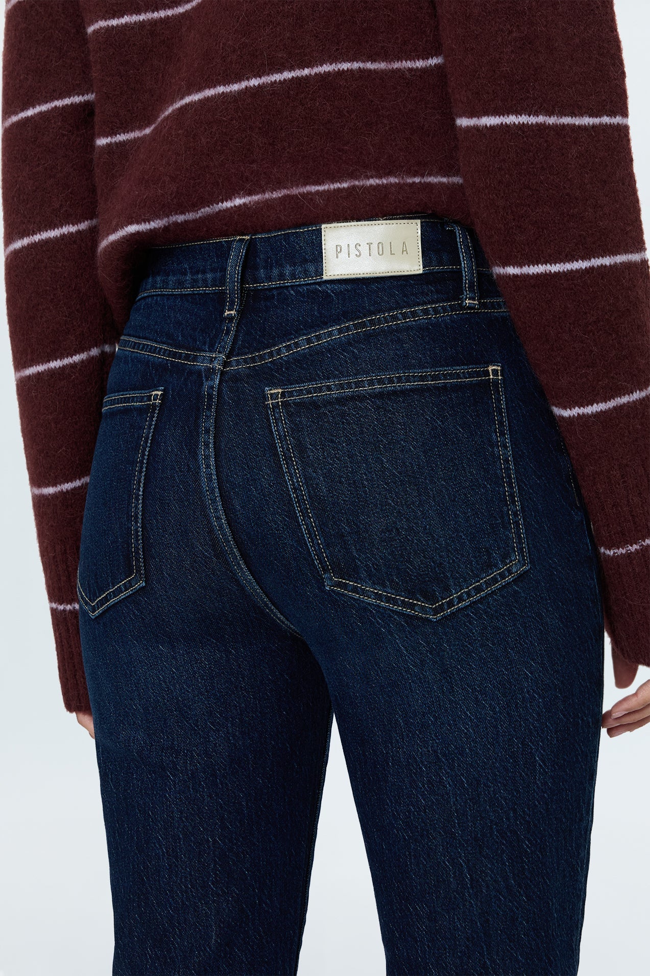 Bri High Rise Slim Straight Jean - Focus