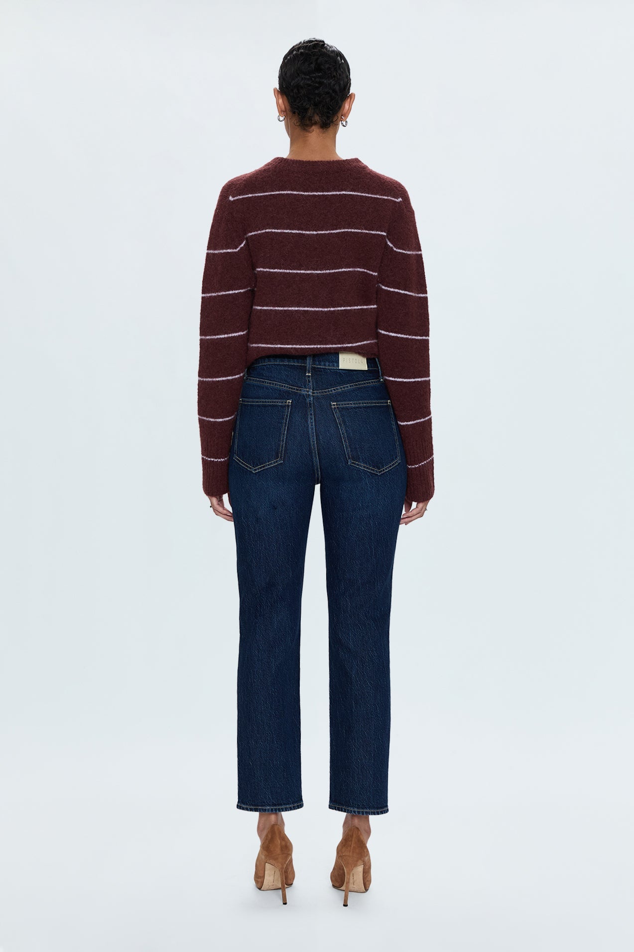 Bri High Rise Slim Straight Jean - Focus