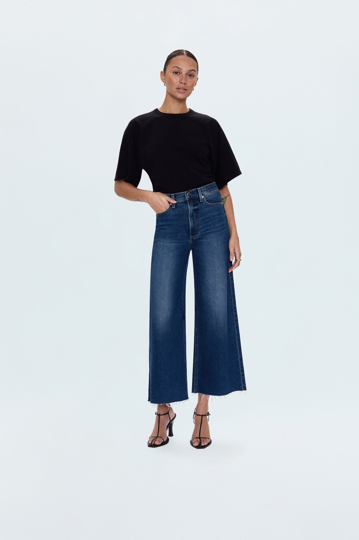 PETITE Lana Crop High Rise Ultra Wide Leg - Broadway