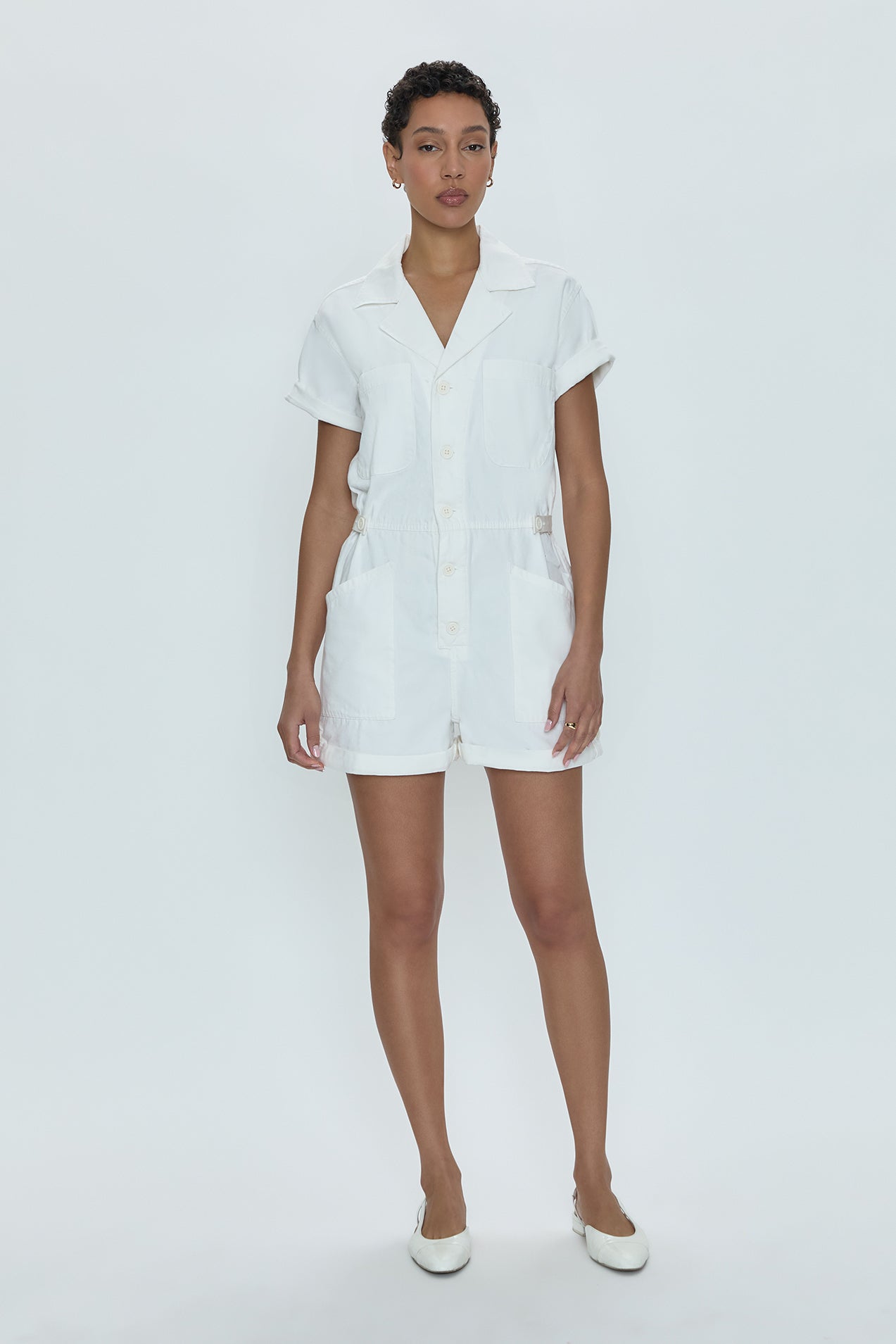 Parker Romper - Ecru
