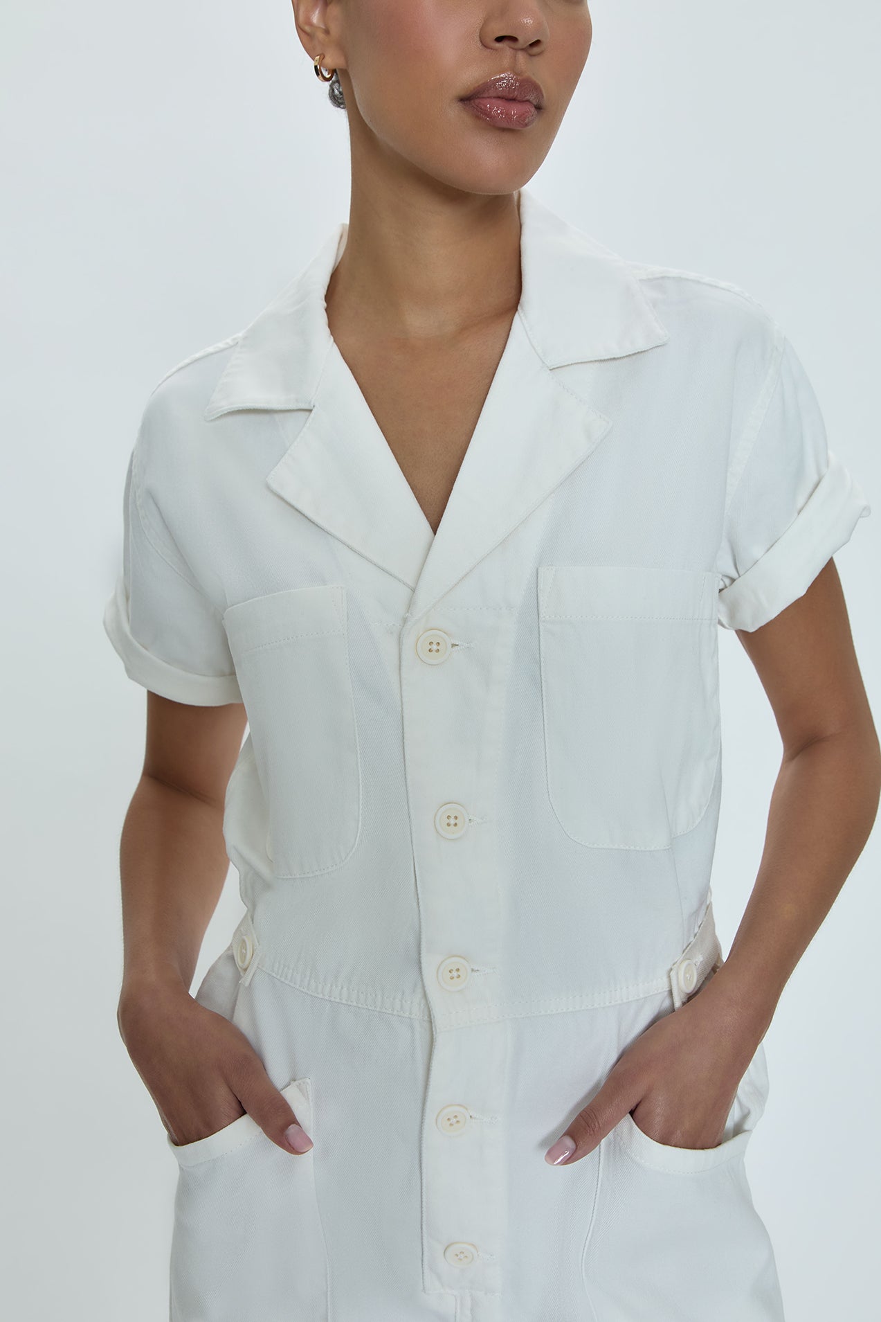 Parker Romper - Ecru