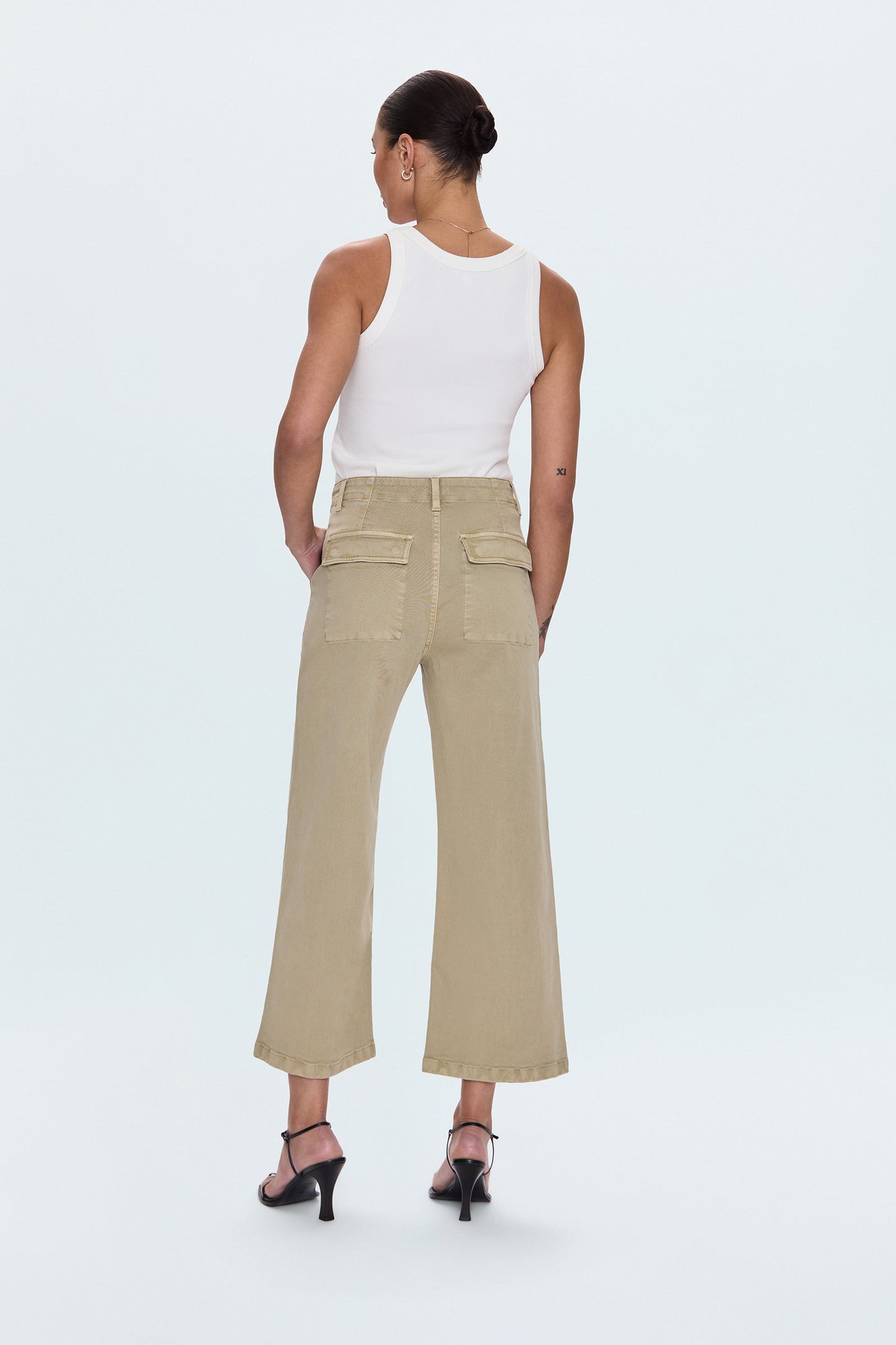 Sophia Wide Leg Pant - Artichoke