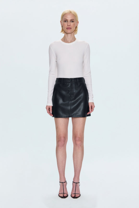 Skye Utility High Rise Mini Skirt - Slate Black