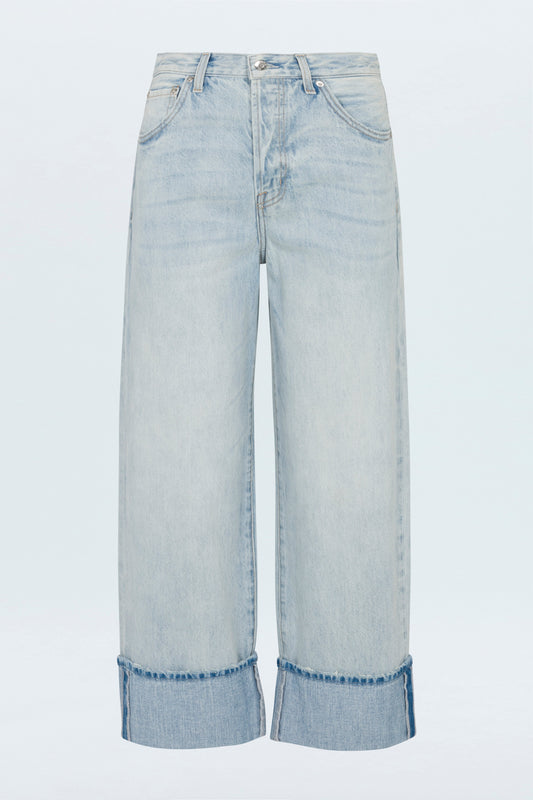 PETITE Ryder High Rise Cuffed Jean - Sunrise
