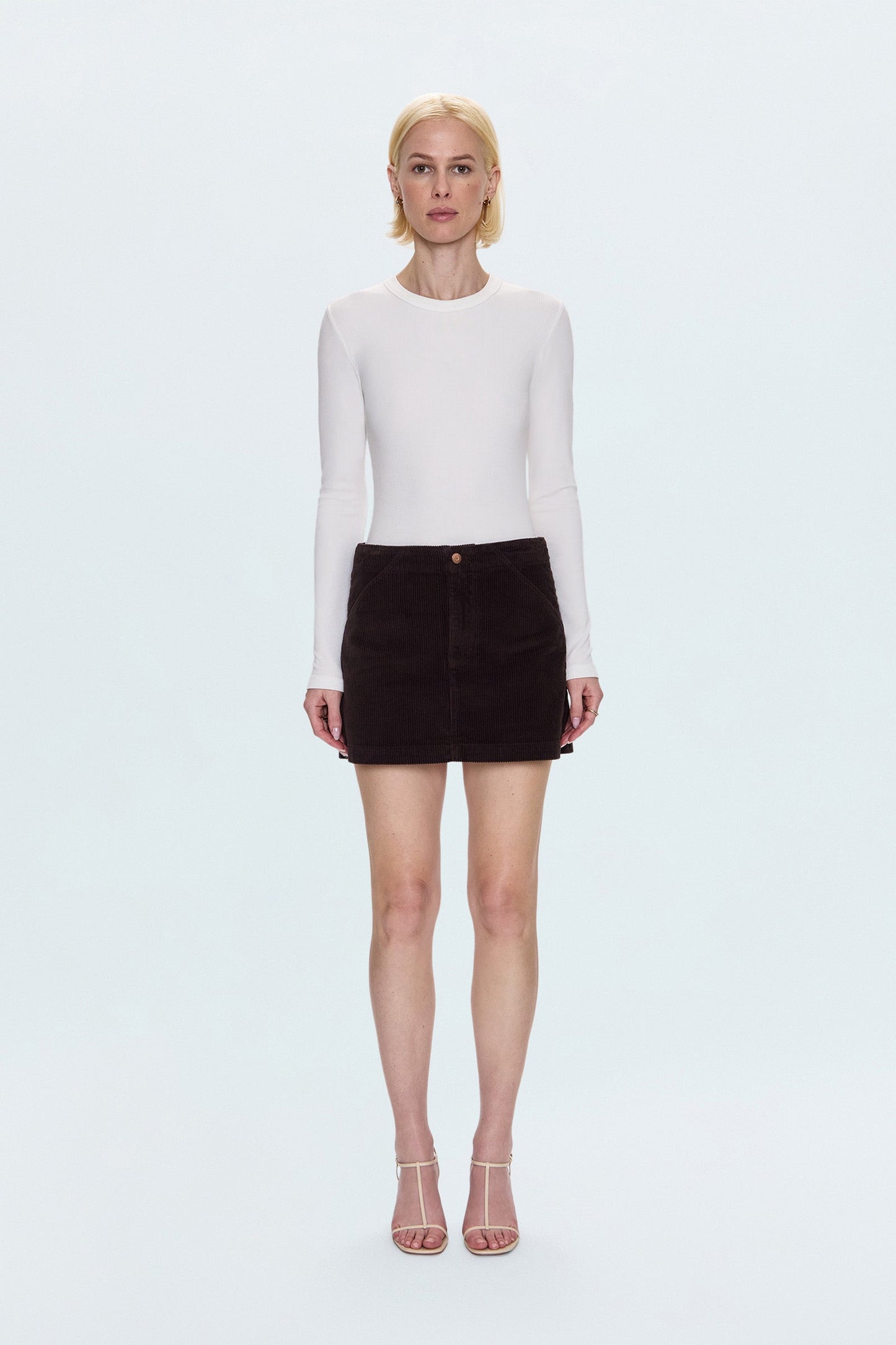 Uma High Rise Mini Skirt - Mocha